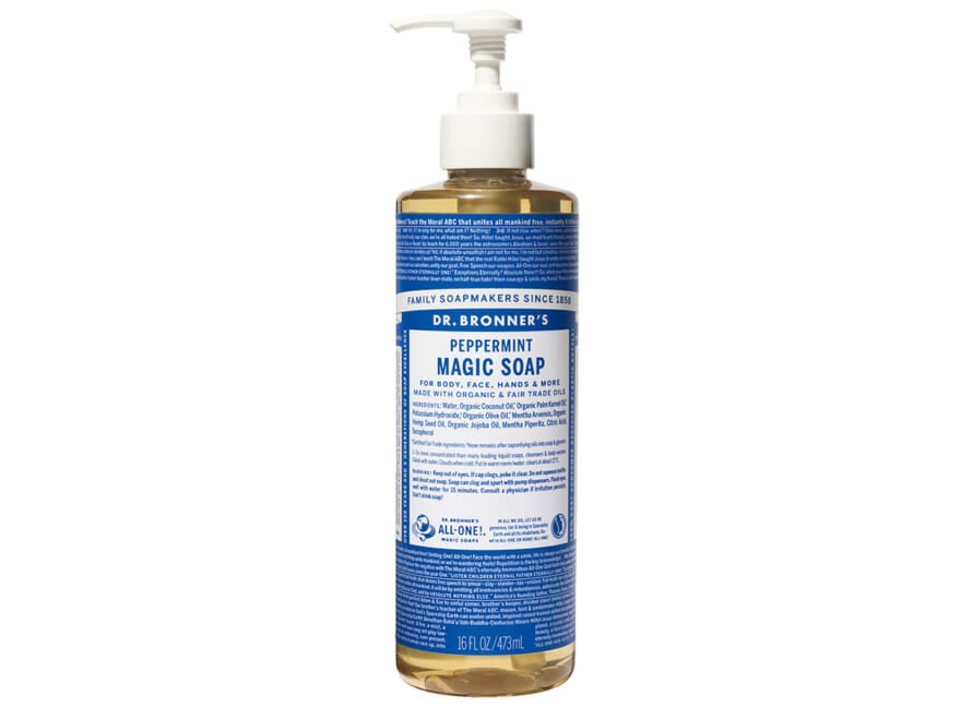 DR.BRONNER'Sのマジックソープ ペパーミントM ポンプセット