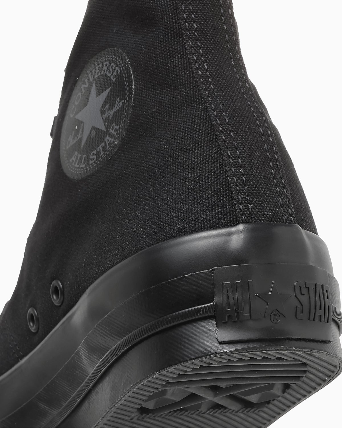 ALL STAR SQUARETOE HI ブラックモノクローム 踵