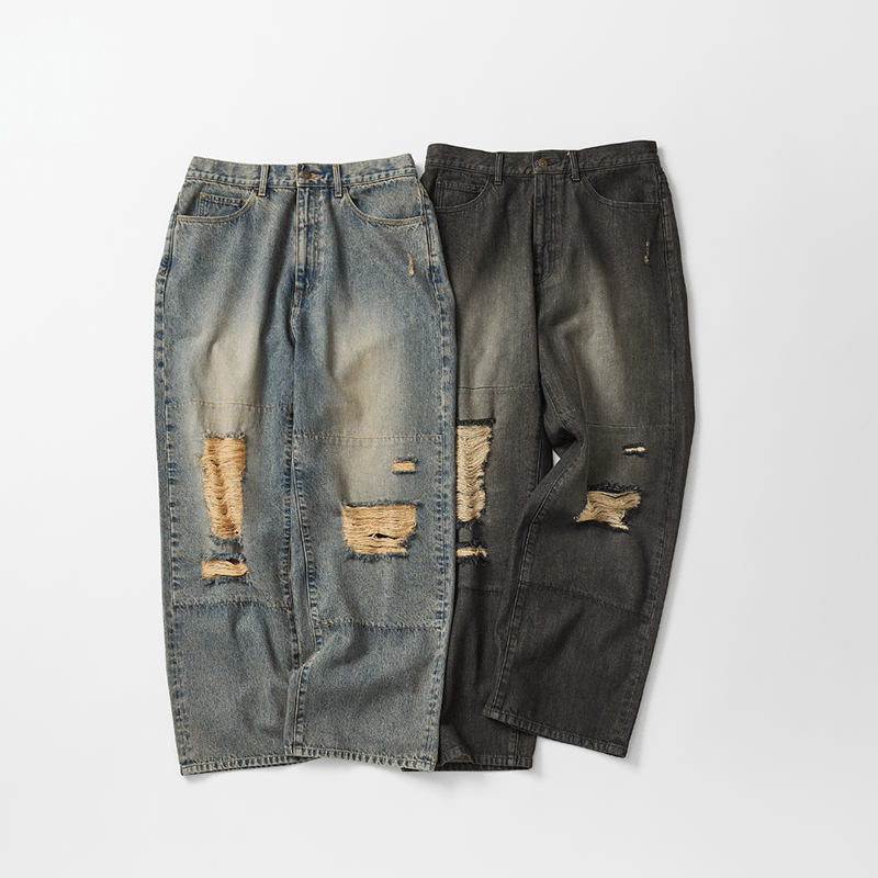 niko and ... JEANS(ニコアンド ジーンズ)の2026年秋冬の新作のダメージデニムパンツ