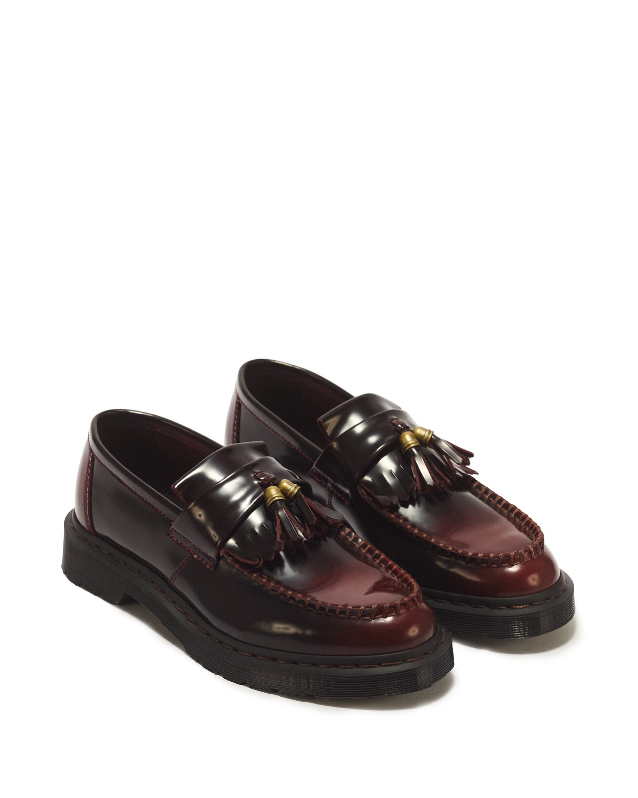 ADRIAN HDW D.BROWN STITCH  CHERRY RED ARCADIA