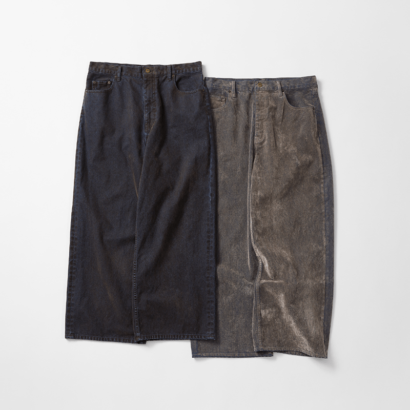 niko and ... JEANS(ニコアンド ジーンズ)の2026年秋冬の新作のフロッキーデニムパンツ