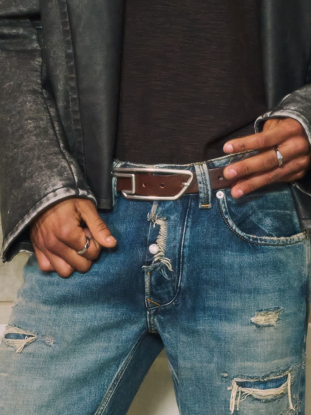 DIESEL D-LINE BELT メンズ