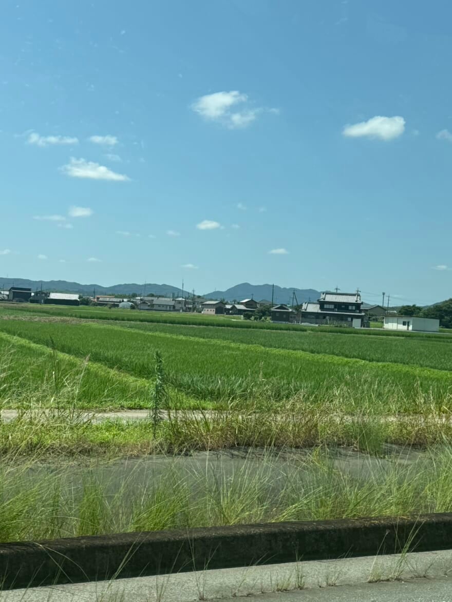 三重の風景。田んぼが広がる