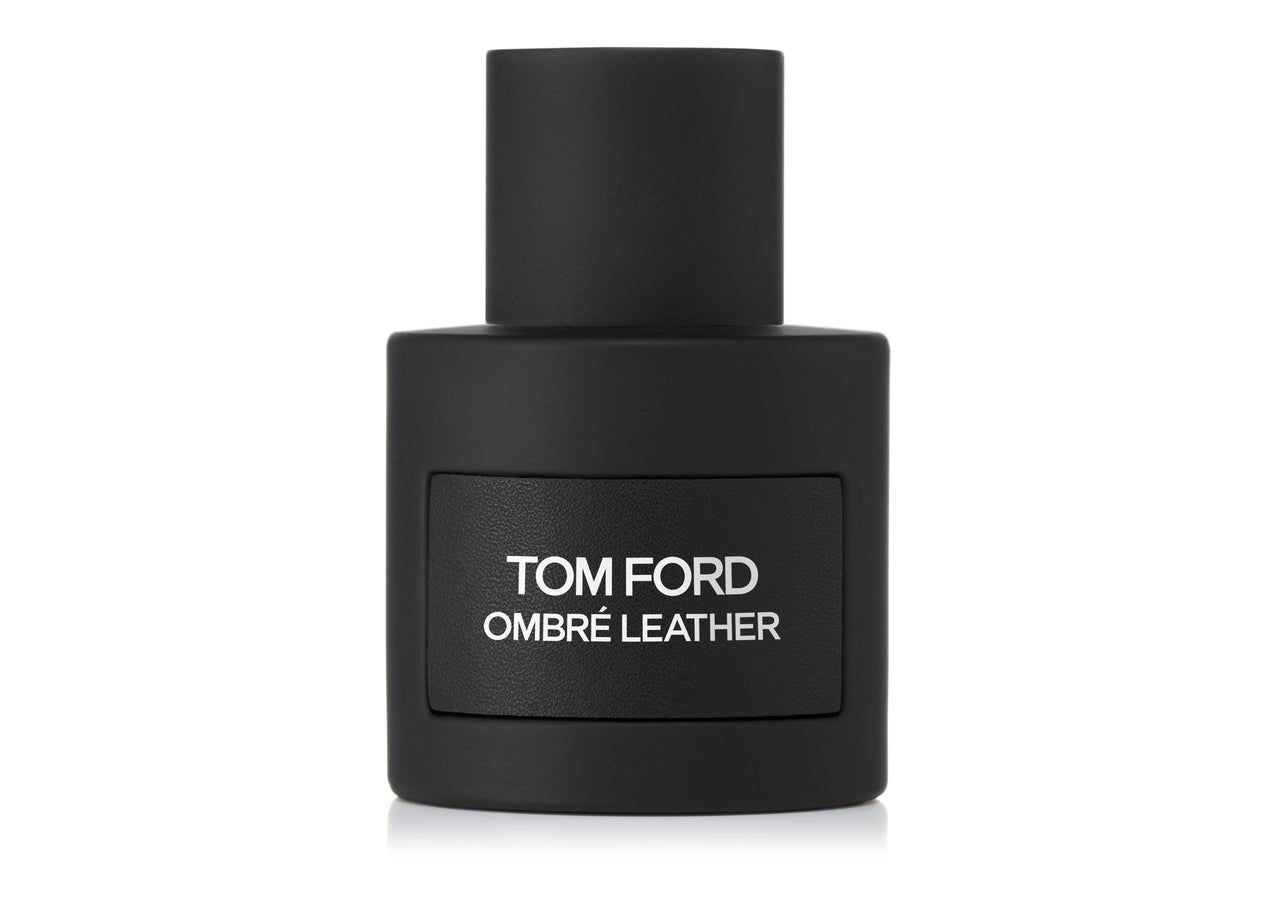 トムフォードの新作香水「オンブレレザー オードパルファム」の50ミリリットルボトル
