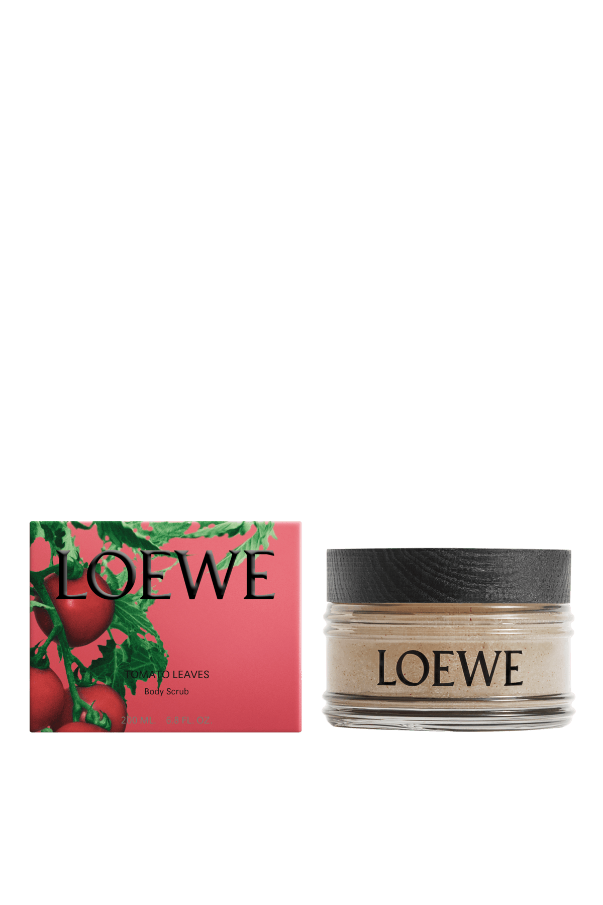 LOEWE Tomato Leaves Body Scrub(ロエベ スクラブ トマトリーフ) 箱と瓶