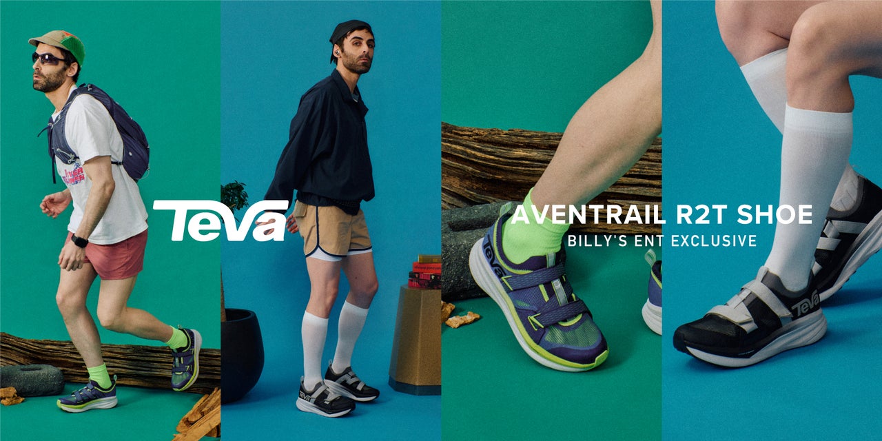 Tevaランニングサンダル ベース 新作 「Aventrail R2T Shoe」BILLY’S ENT 限定モデル キービジュアル