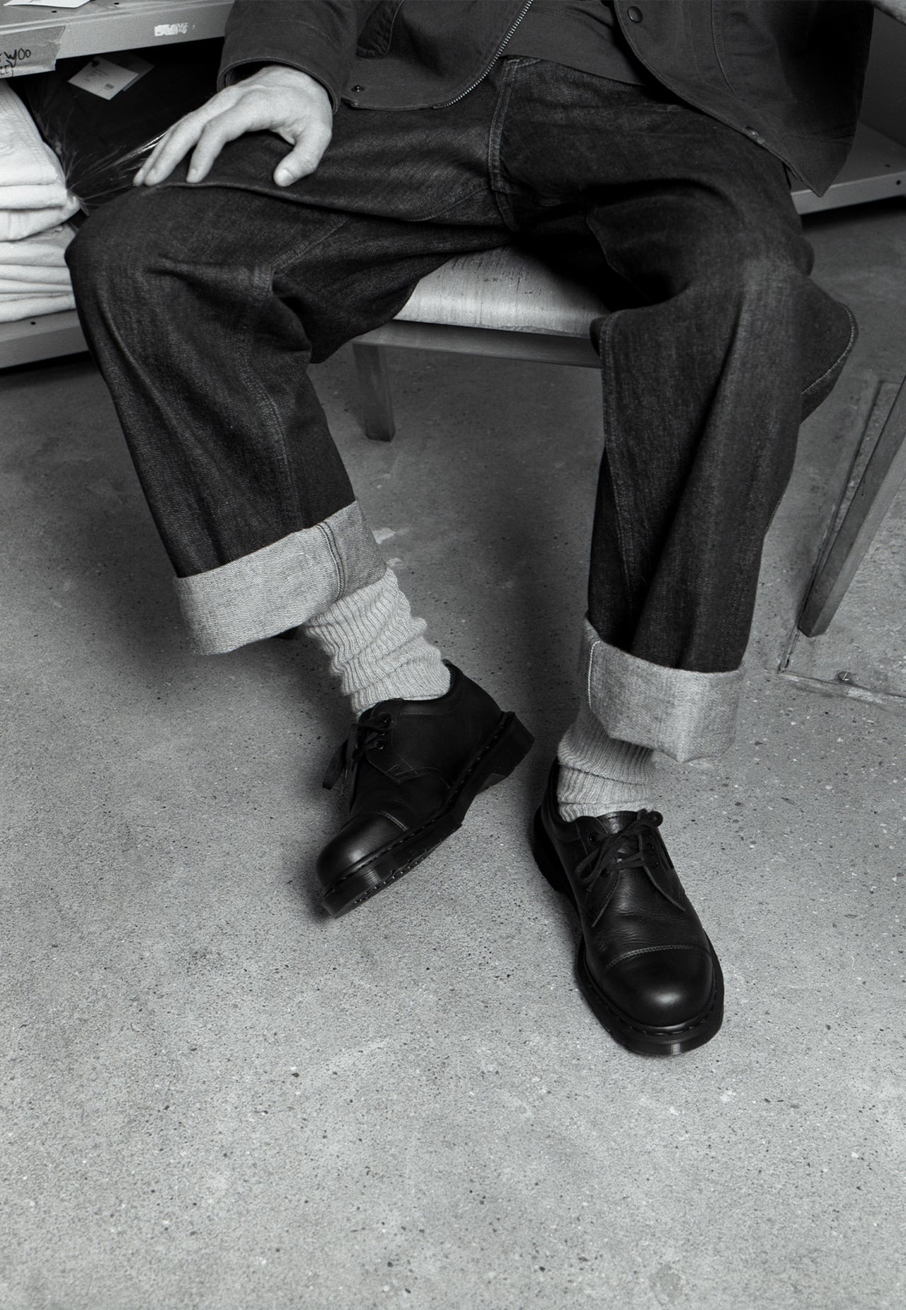 Dr.Martens MHL.コラボ 革靴 俯瞰