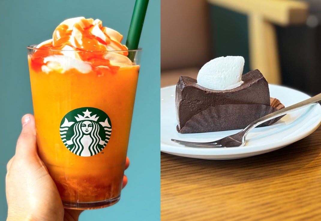 【スタバ 新作レポ】「ぎゅぎゅっと オレンジ＆マンゴー フラペチーノ®」はどんな味？カロリーは？ SNSで話題の「チョコレートテリーヌ」も食べてみた！