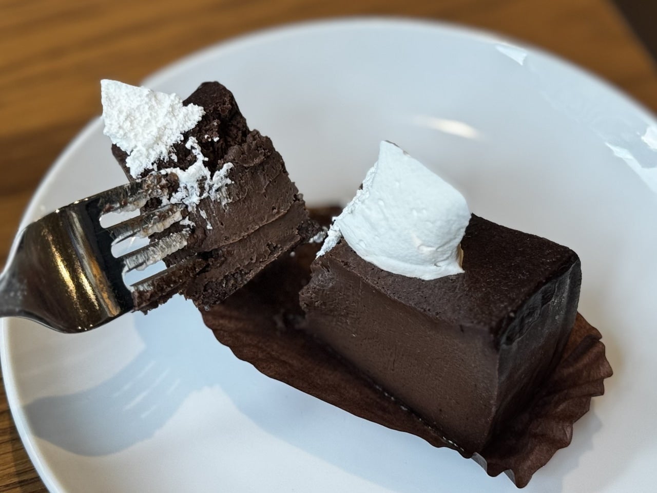 スタバ「チョコレートテリーヌ」断面