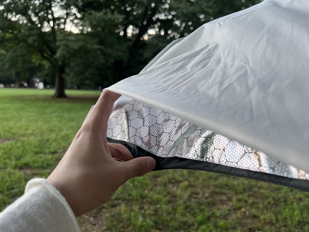 ムーンバット エスタ ハニカム断熱パラソル  折り畳み傘 晴雨兼用 60cm ハニカム生地