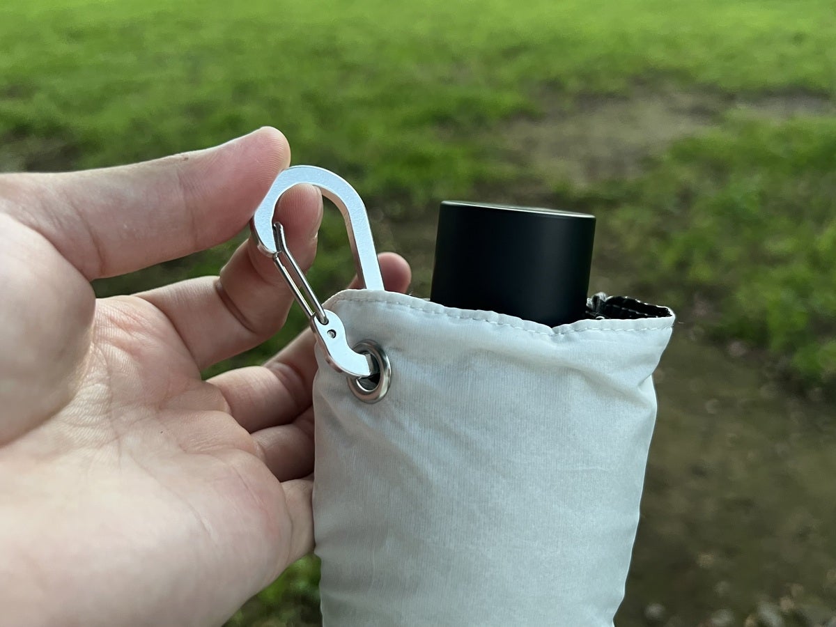 ムーンバット エスタ ハニカム断熱パラソル  折り畳み傘 晴雨兼用 60cm　カラビナ