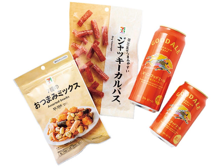 旅のおとものビールとおつまみ