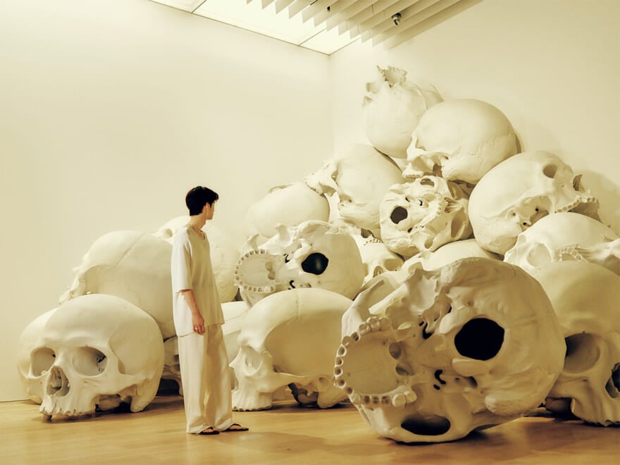 「ロン・ミュエク」展での展示作品「マス」