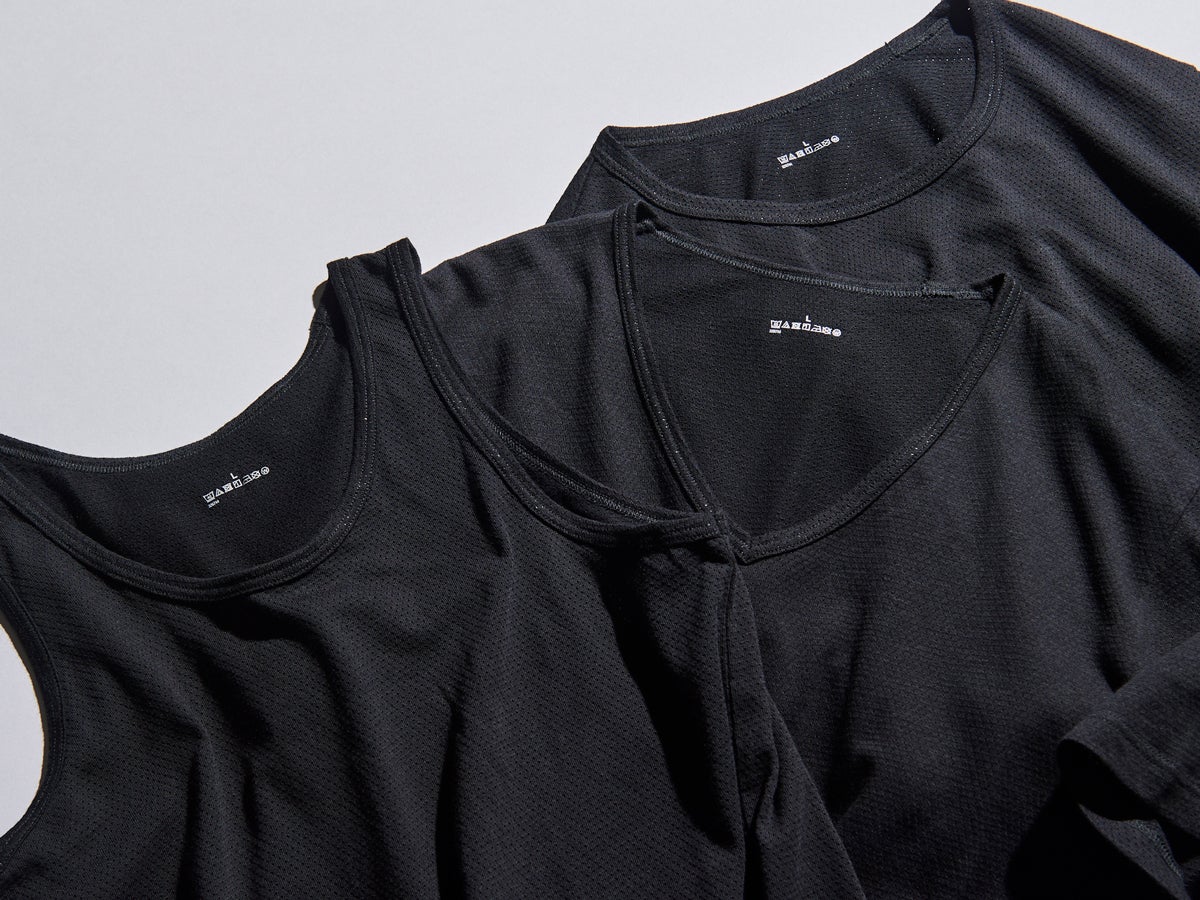 涼しい！「無印良品」の“隠れ名品インナー”３選を服好きが着比べてみたら快適すぎた！／さらっと綿インナー　メッシュ編み