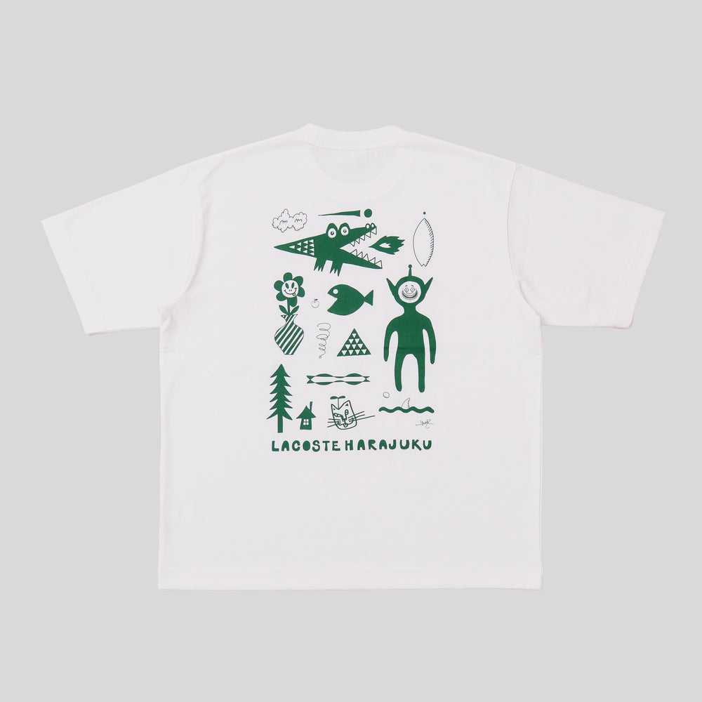 「LACOSTE」×yoshi47氏 tシャツ ホワイト 2-2