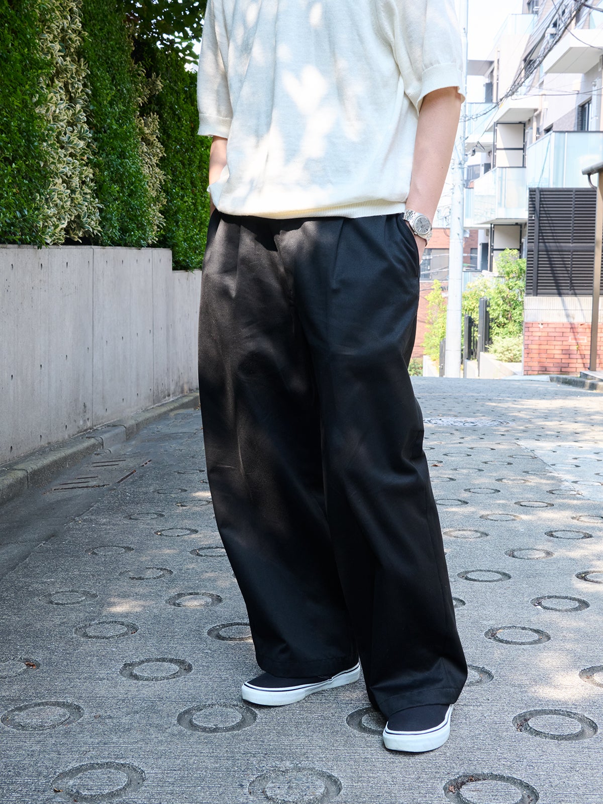 VANS、クラシック スリッポン、パンツ