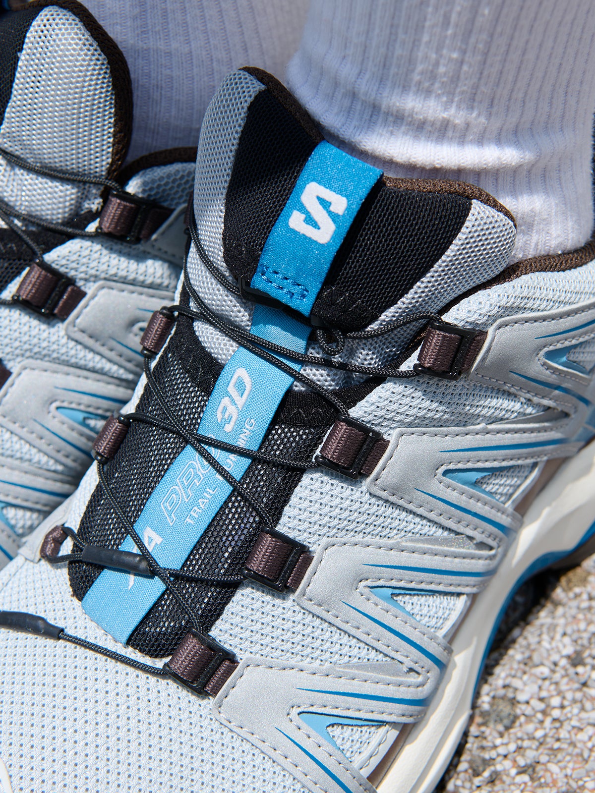 アーバンリサーチプレス内田瞭さんの愛用スニーカー・SALOMONのSALOMON　EXCLUSIVE XA PRO 3Dシューレース部分