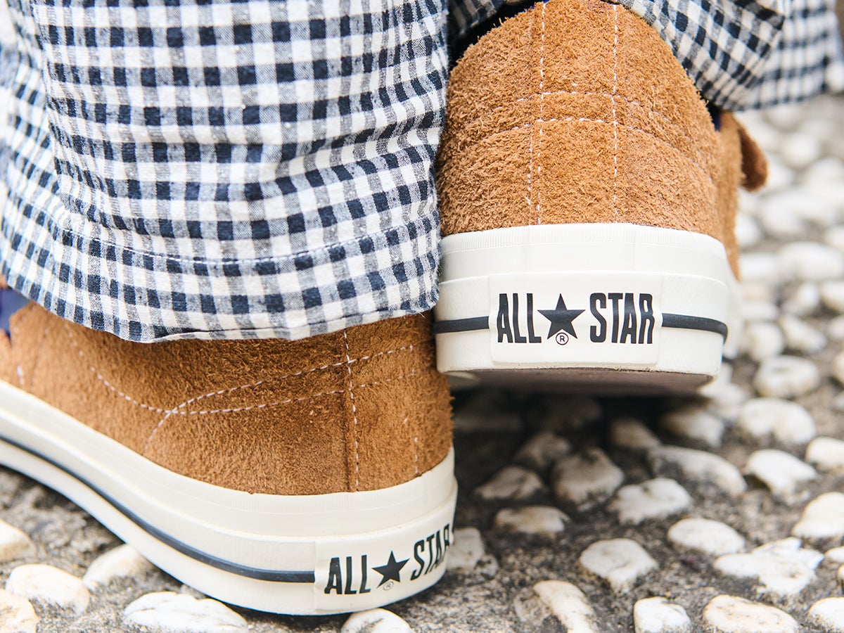 CONVERSE 、コンバース、ONE STAR SUEDE V-3、ベージュ、スニーカー、バックデザイン