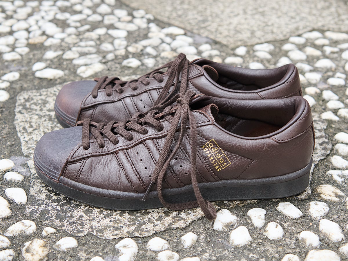adidas Originals、アディダスオリジナルズ、スーパースターヴィンテージ、SUPERSTAR VINTAGE、ブラウン、サイド