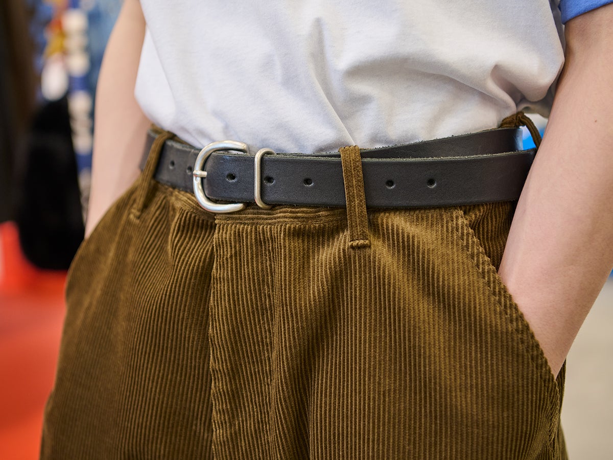 コーデュロイスーパーワイドパンツ、ウエスト
