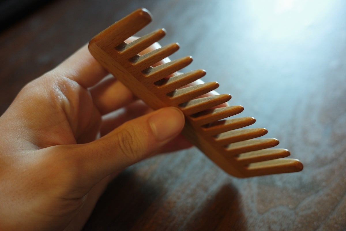 無印良品 ブナ材ヘアコーム　商品全体