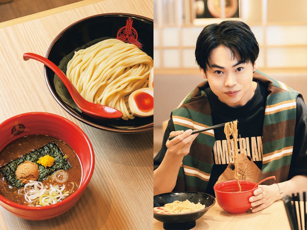 俳優、菅生新樹の“推し飯”とは？新宿『三田製麺所』の特濃つけ麺。［推しのひと飯］