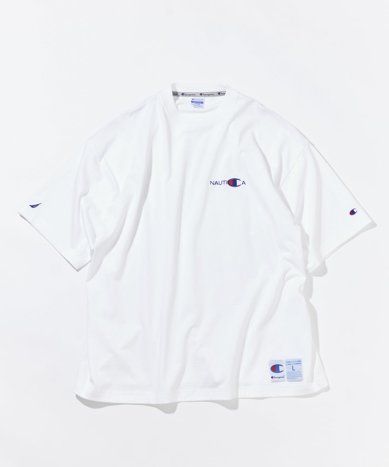 NAUTICA Champion コラボレーションアイテム Tシャツ　ホワイト