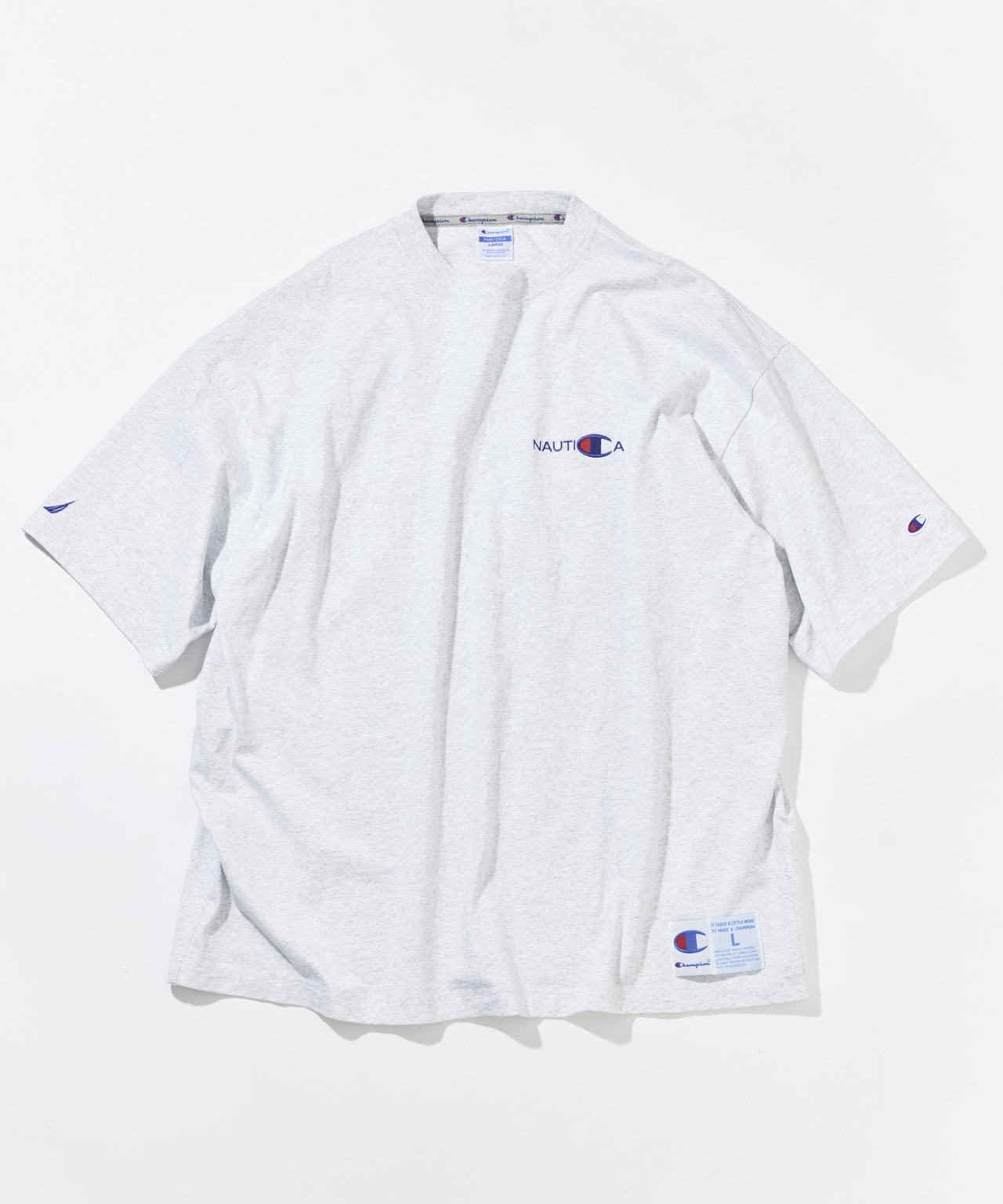 NAUTICA Champion コラボレーションアイテム Tシャツ　グレー
