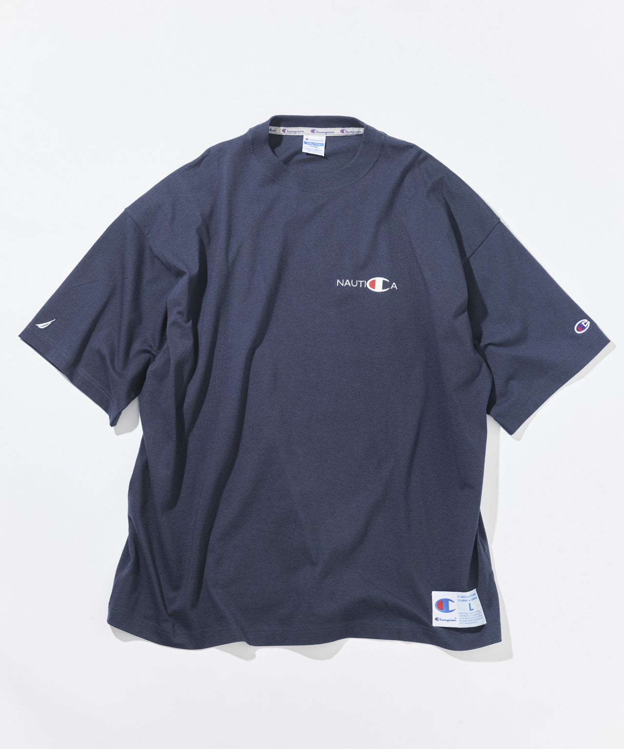 NAUTICA Champion コラボレーションアイテム Tシャツ　ネイビー