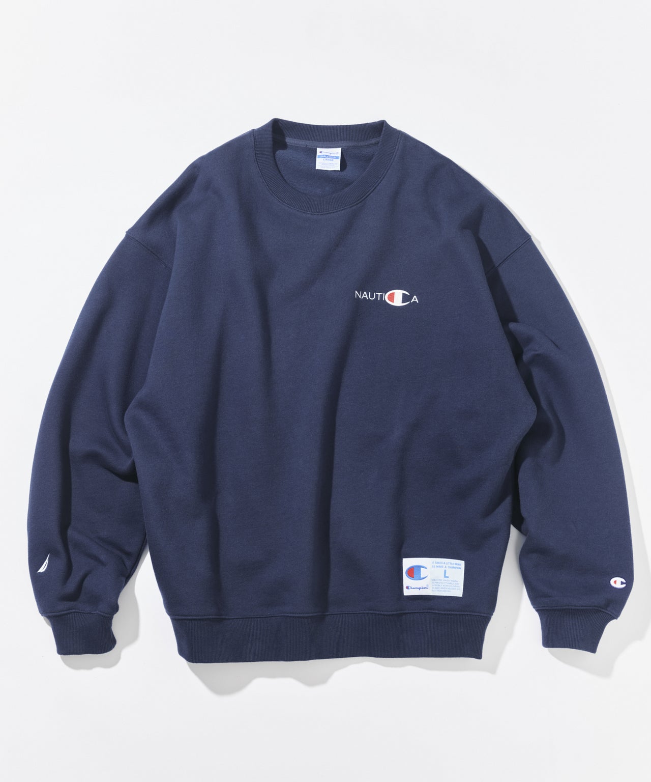 NAUTICA Champion コラボレーションアイテム 　淡いネイビー　スウェット
