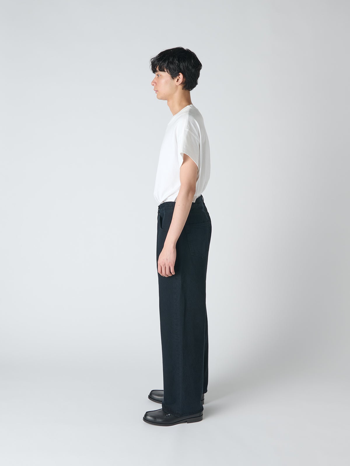 リーバイス® PREMIUM BLACK 501® Loose ジーンズの試着&本音レビュー サイド