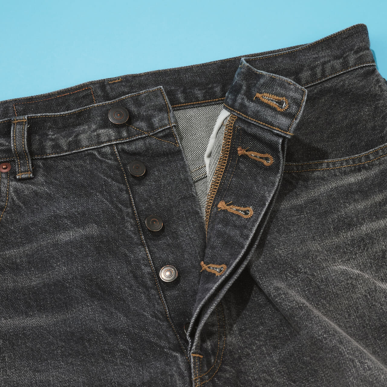blurhmsrootstockの愛用デニム 13.5oz Denim Pants Classic ボタンファスナー