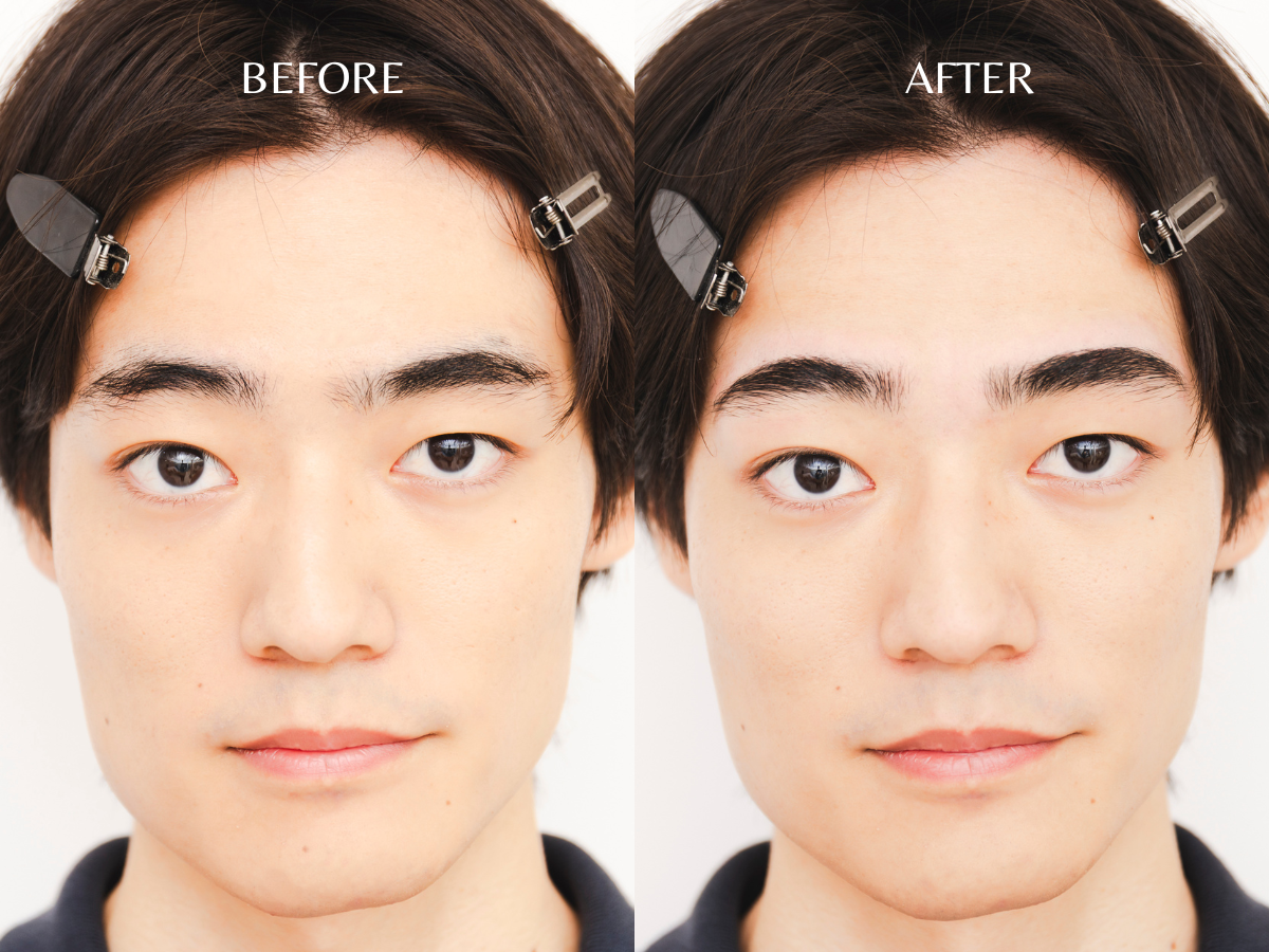 眉毛のビフォーアフター