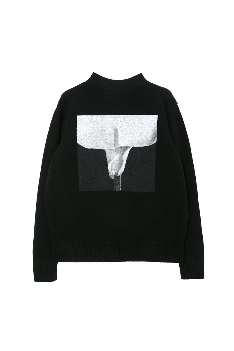 sacai(サカイ)×ロバート・メイプルソープ カラーリリーカーディガン(背面)