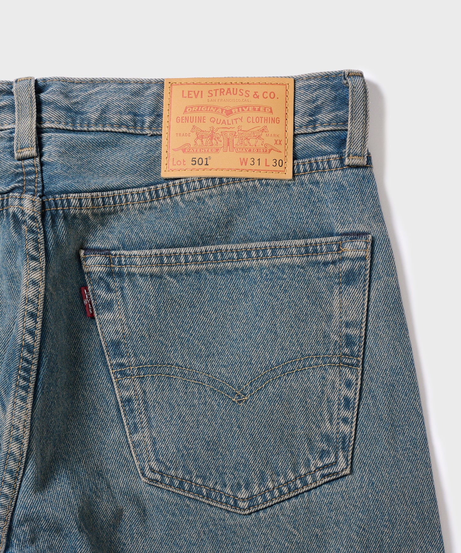 501&reg; Levi's&reg; ORIGINAL GREY SHIP　背面　ポケット