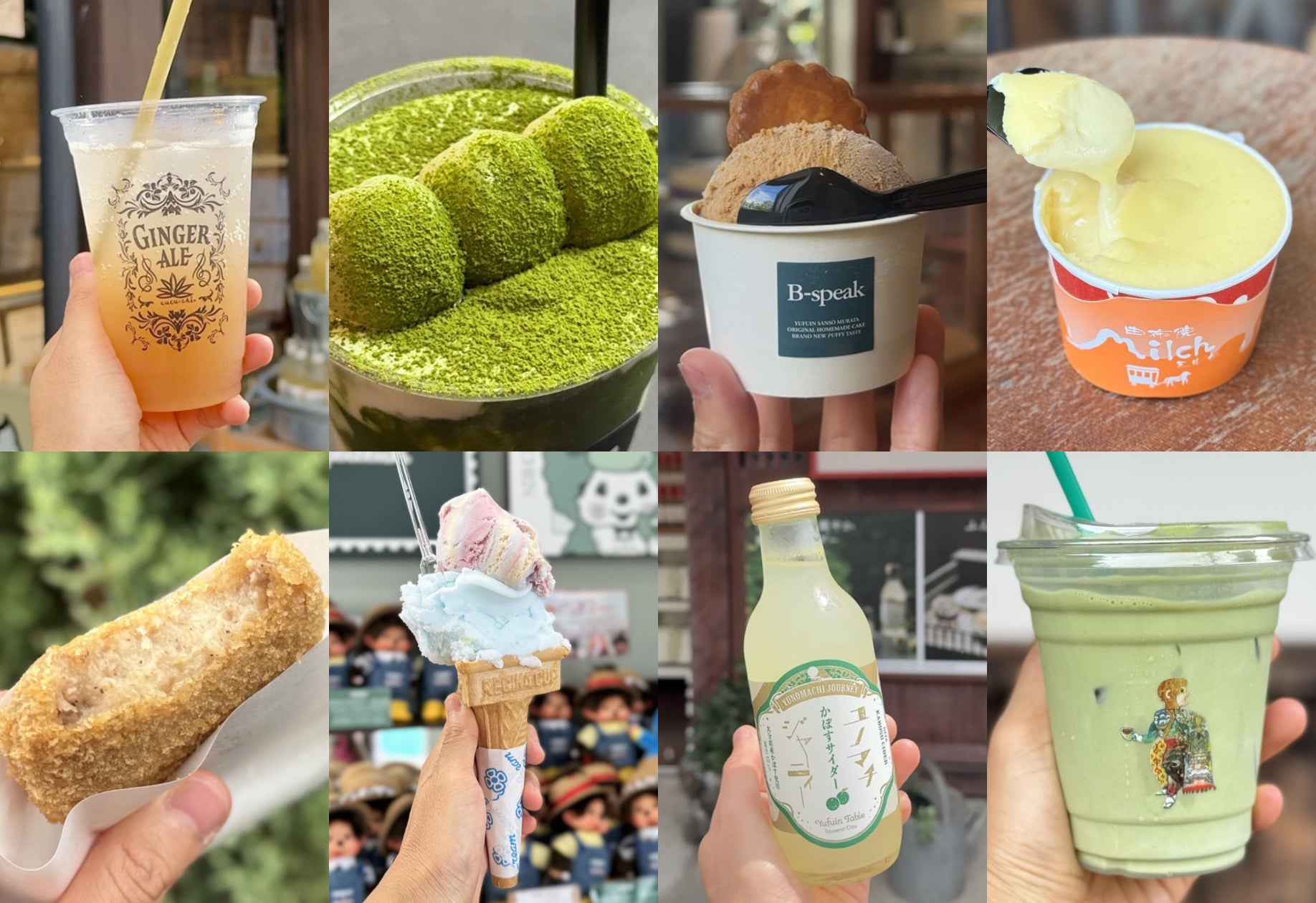【大分観光】湯布院・湯の坪街道食べ歩きオススメ10選！1000円以下で楽しむご当地グルメ