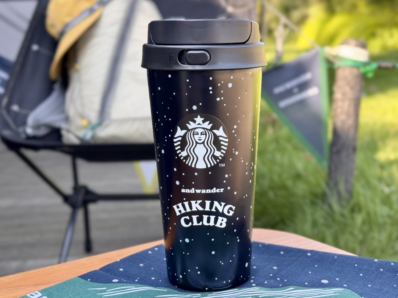 and wander +STARBUCKSステンレス ToGoボトルネイビー473m