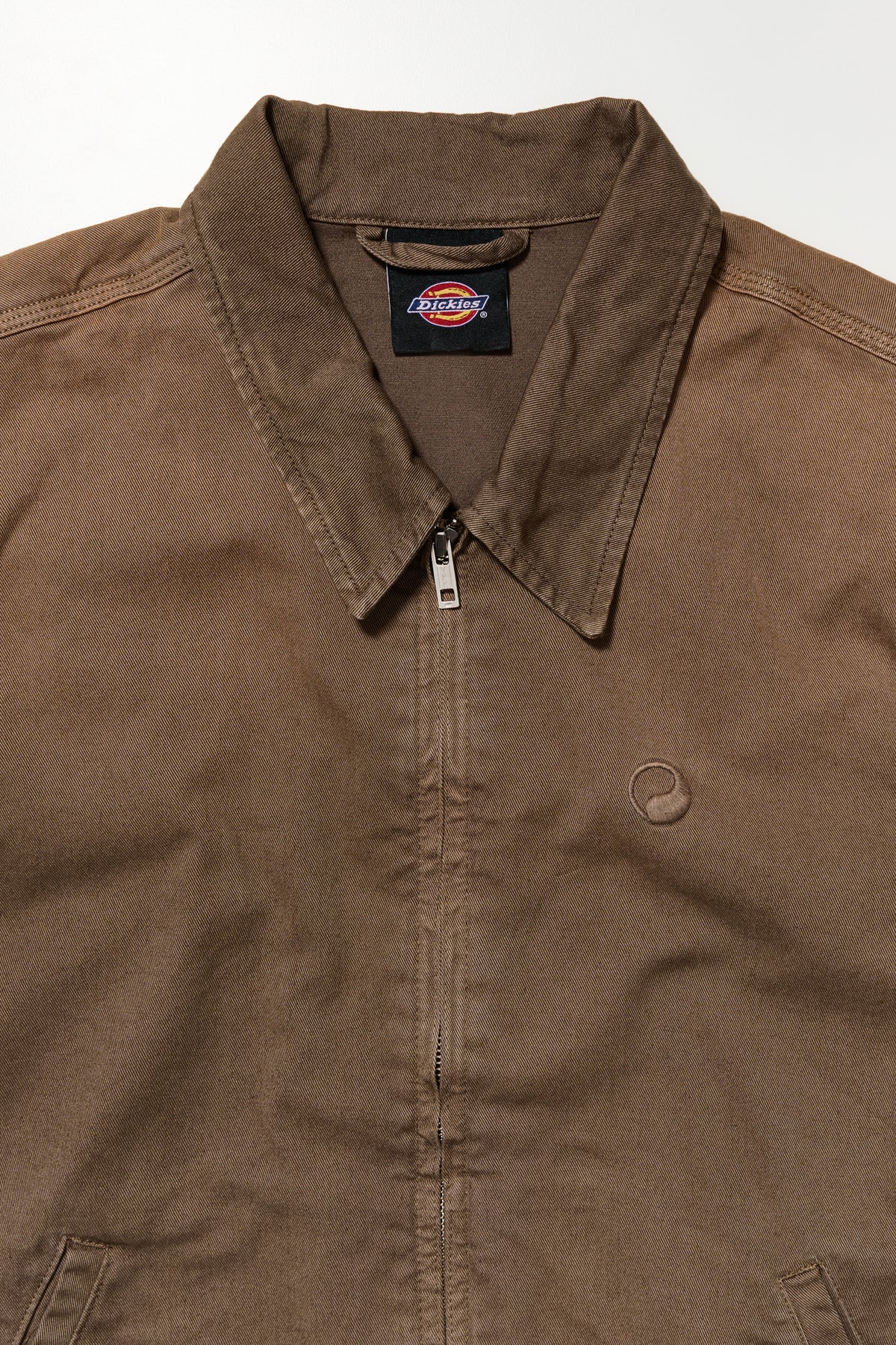 EISENHOWER JACKET　 Washed Brown 襟　ロゴ