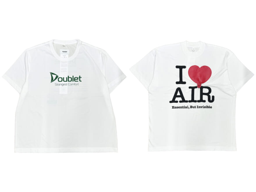 「ダブレット」から伊勢丹新宿店限定のTシャツが2型登場!“AIR”から着想を得たユニークなデザインはこの夏にピッタリ!