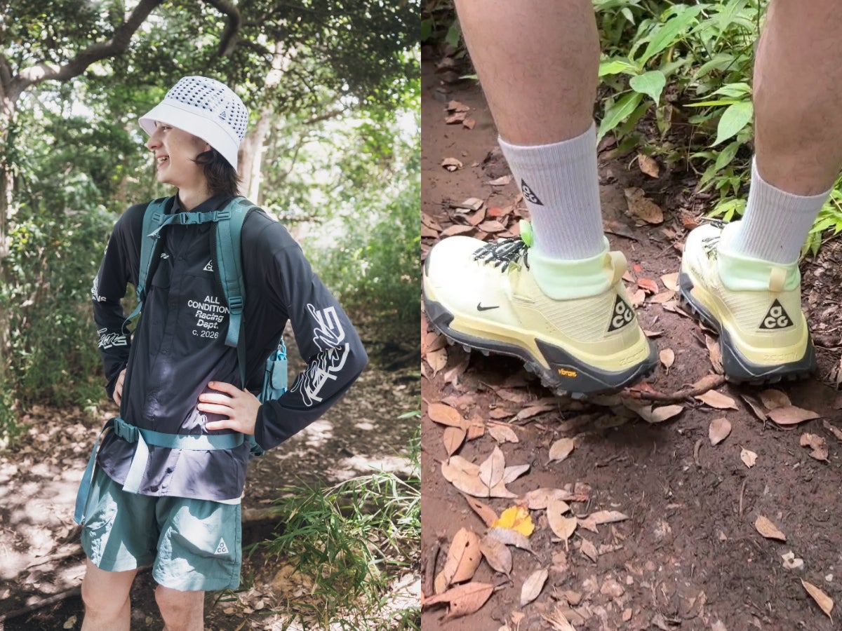 Nike ACGの新作ハイキングシューズ「ゼガマ ハイク」を履いてハイキングに挑戦！山を歩けば、走りにもつながる？メンズノンノモデルのリアルレポ。【MENʼS NON-NO RUNNING CLUB #4】