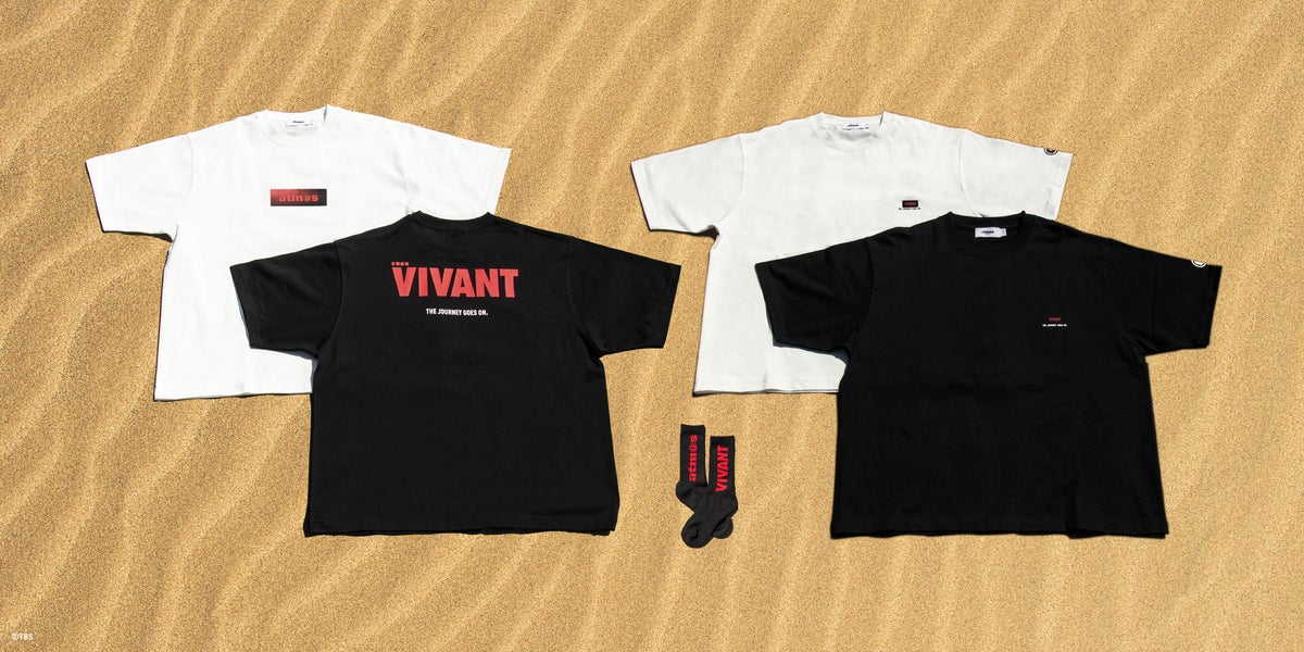 VIVANT × atmos Box Logo T-shirt