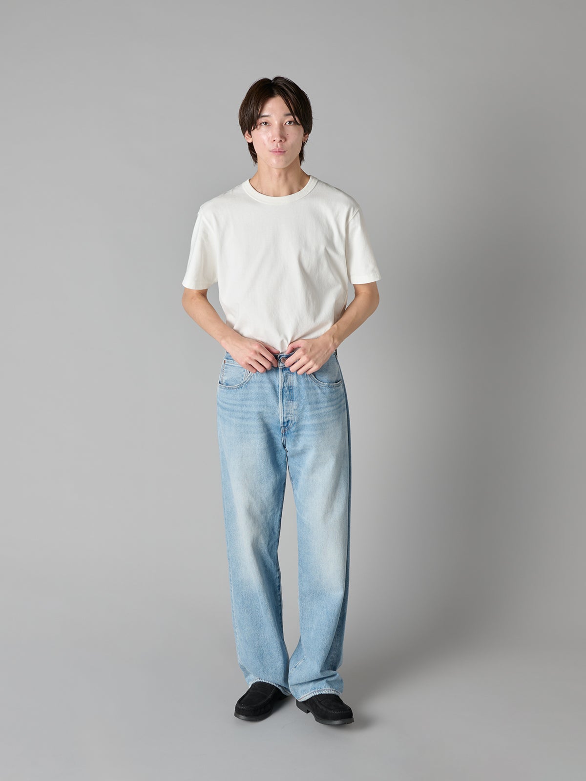 Levi&rsquo;s&reg;「501&reg; LOOSE ジーンズ ライトインディゴ」を穿いてみた フロント