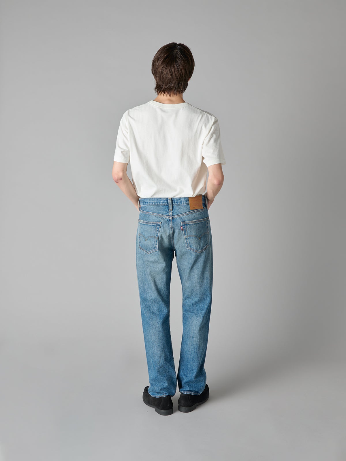 リーバイスの501オリジナルジーンズの四坂着用カット03