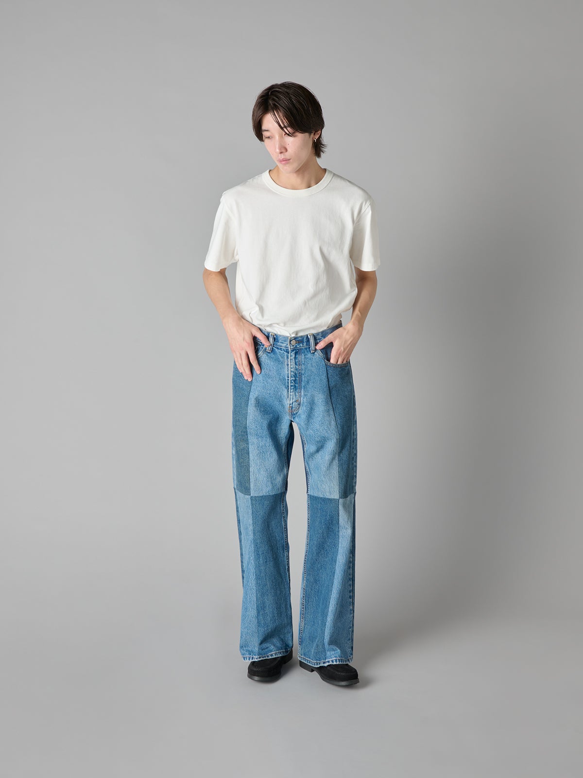 【新作デニム図鑑_2026AW】イエン ウォーカーのブーツカットデニムパンツ&ldquo;ガルシア&rdquo;|モデルカット