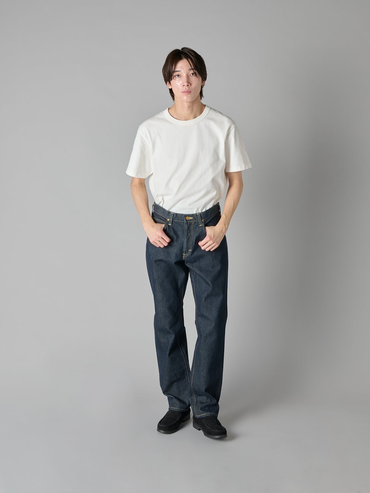 Lee「AMERICAN RIDERS 101Z ストレートジーンズ」試着画像