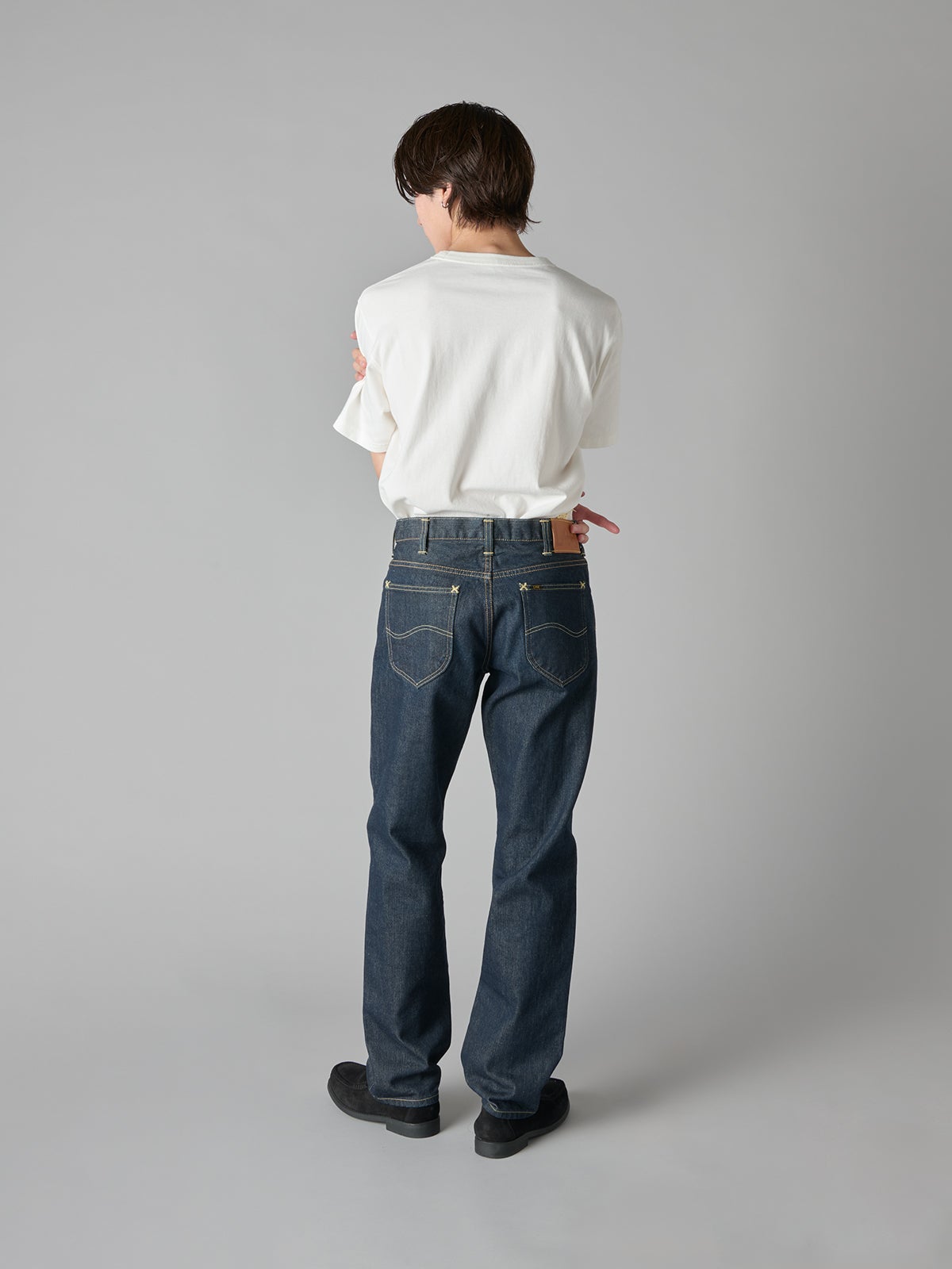 Lee「AMERICAN RIDERS 101Z ストレートジーンズ」試着画像