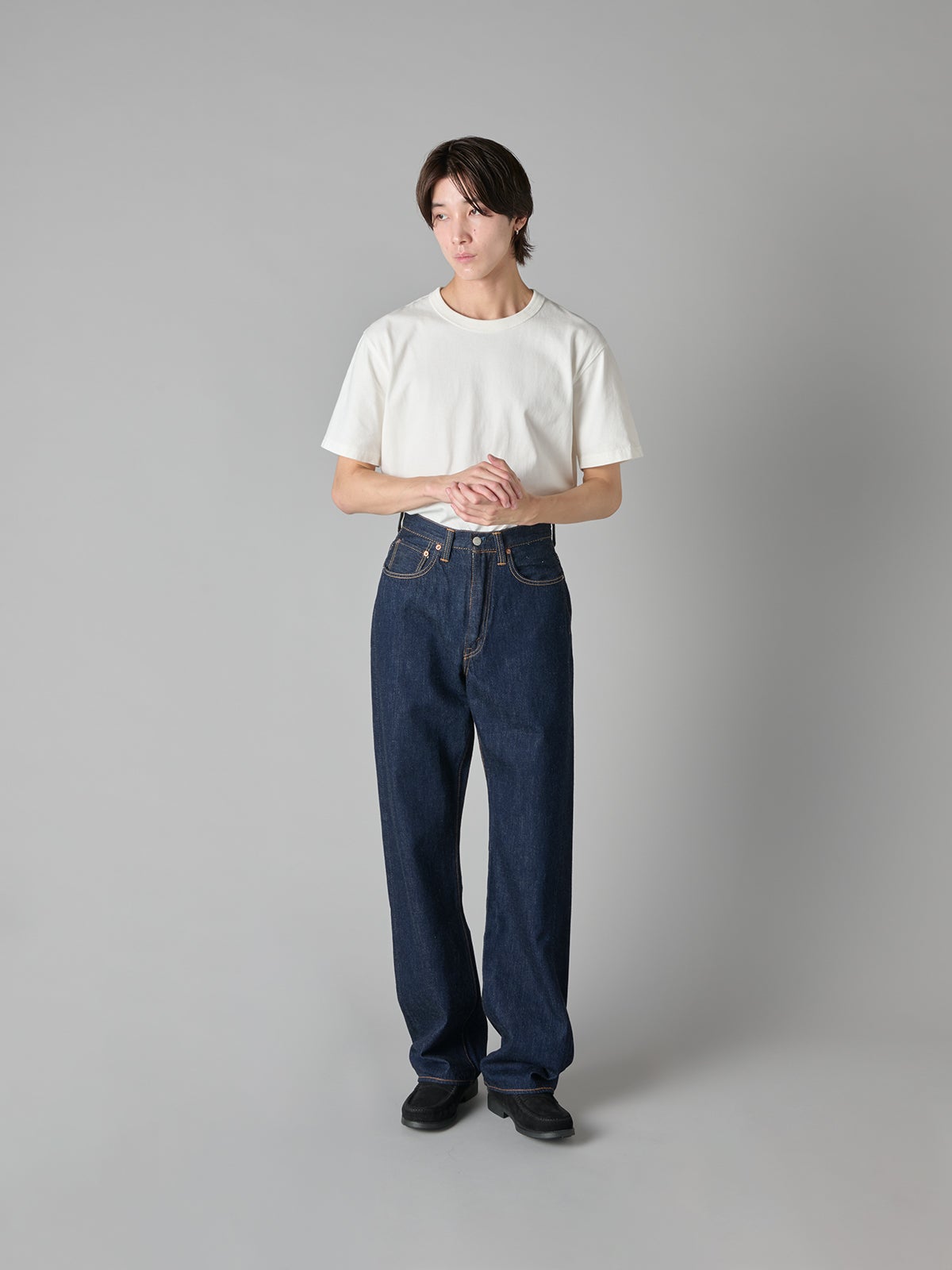 【新作デニム図鑑_2026AW】フルカウントの"モンロー"デニム|モデルカット