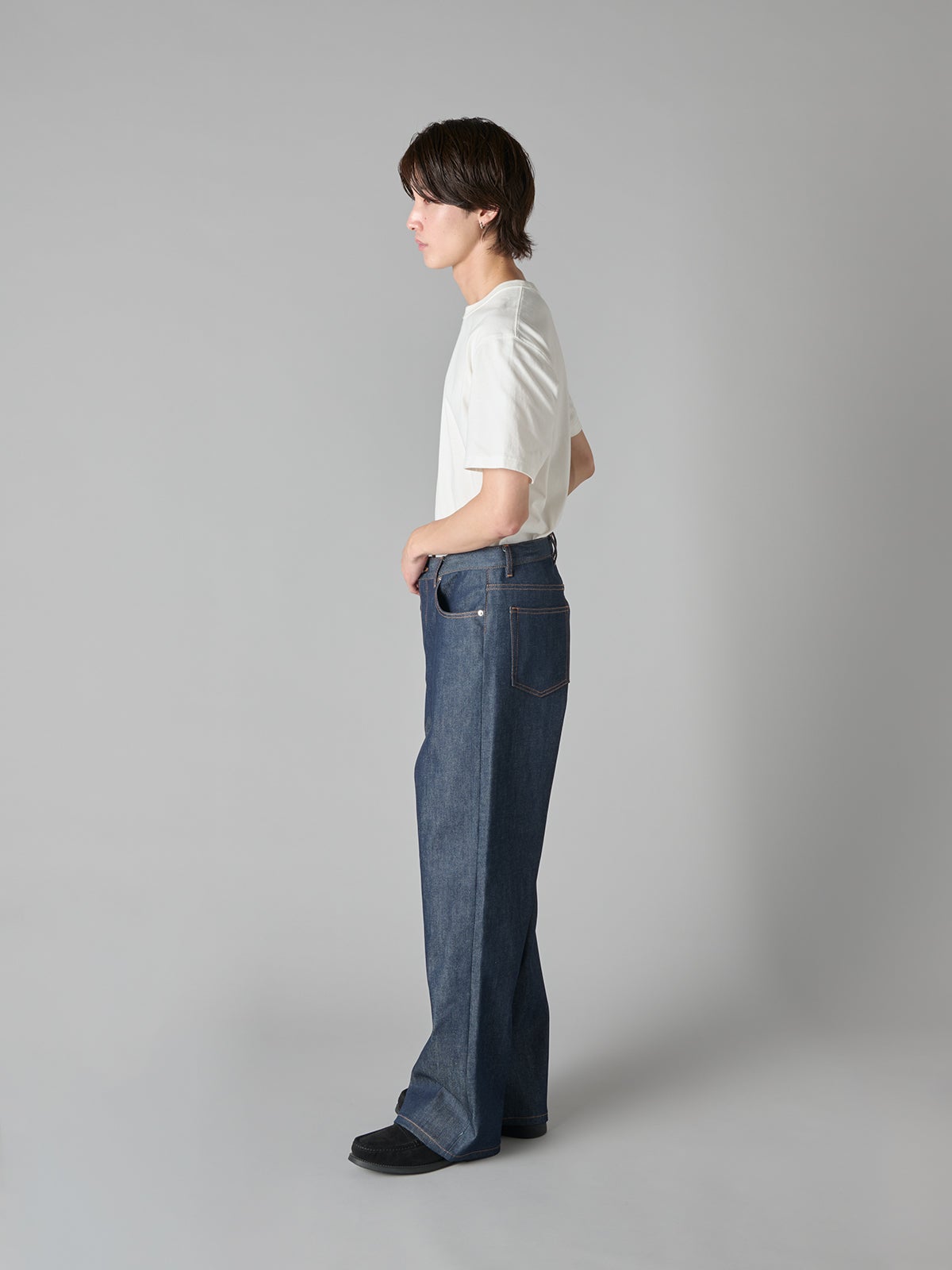 A.P.C. 「JEAN AARON」を穿いてみた サイド
