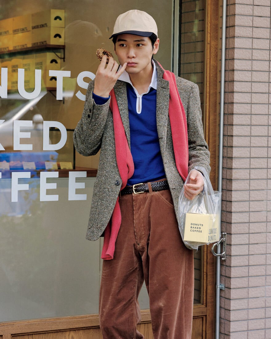 ブルックス ブラザーズのジャケットを着用した中川 大輔