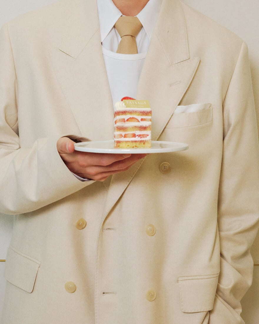 ペイサージュ代官山本店のショートケーキ 断面
